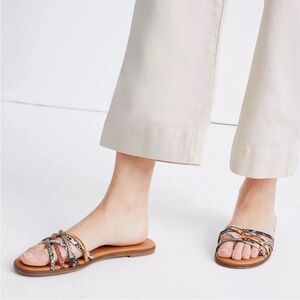 Madewell Brown multicolor straps Women’s Shoes Sandals Sz 10
